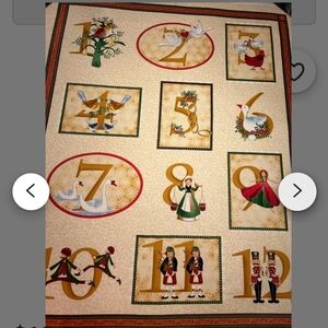 HTF Timeless Treasures 12 Days of Christmas Fabric